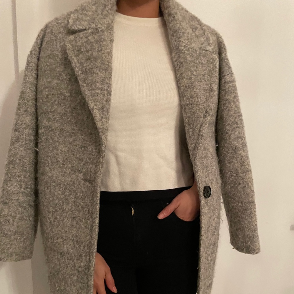 Gray Wool Coat - image 6